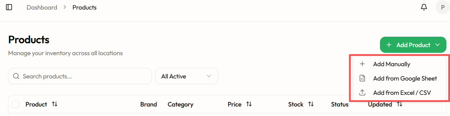 Step 4: Add your products